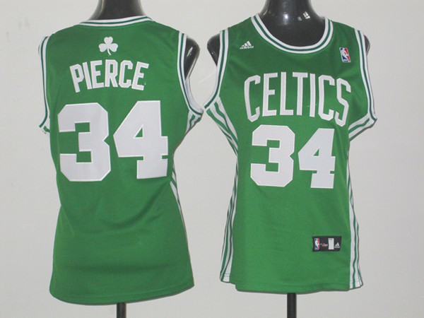  NBA Women Boston Celtics 34 Paul Pierce Swingman Green Jersey